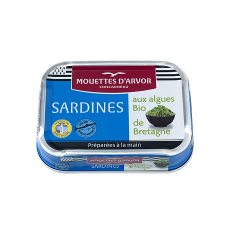 Sardines aux algues Bio de Bretagne