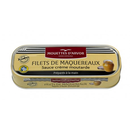 Filets de maquereaux sauce crème moutarde