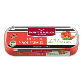 Filets de maquereaux tomates et herbes bio