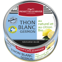 Thon blanc germon au naturel et au citron BIO