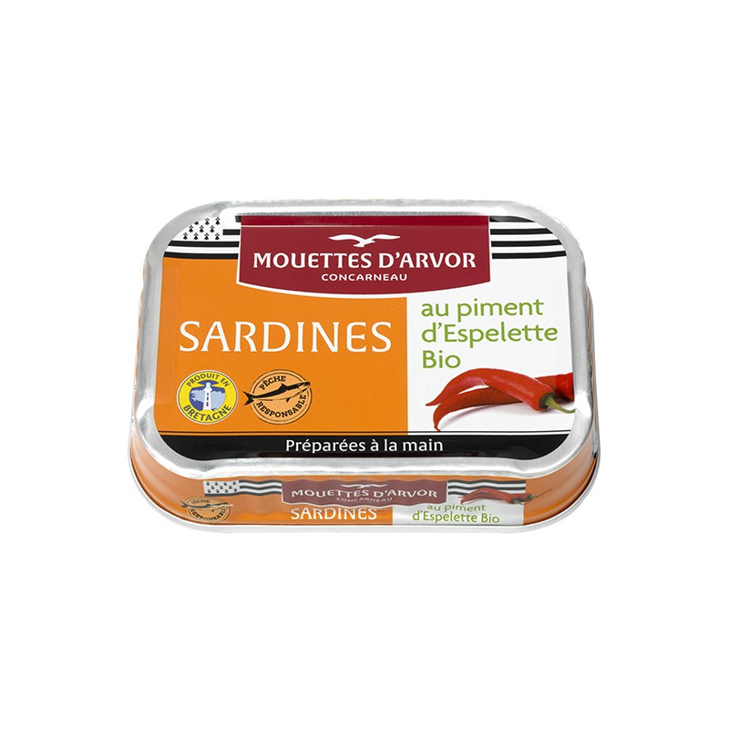 Filets de sardines à la sauce armoricaine 115g