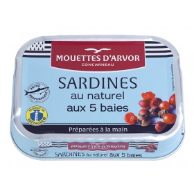 Sardines au naturel aux 5 baies
