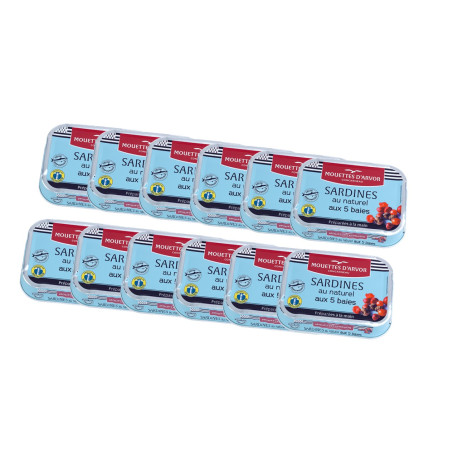 Sardines Naturel 5 Baies x12